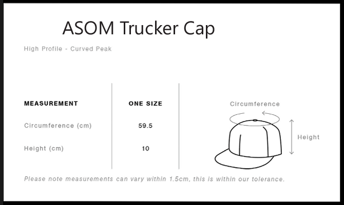 Black ASOM Trucker Cap
